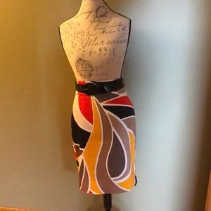 Pencil colorful skirt